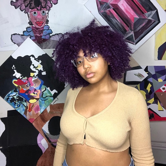 Nude cropped cardigan - Picture 1 of 3